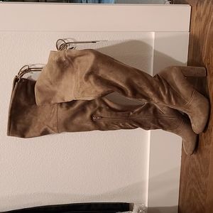 Over-the-knee Taupe Target Boots - 9